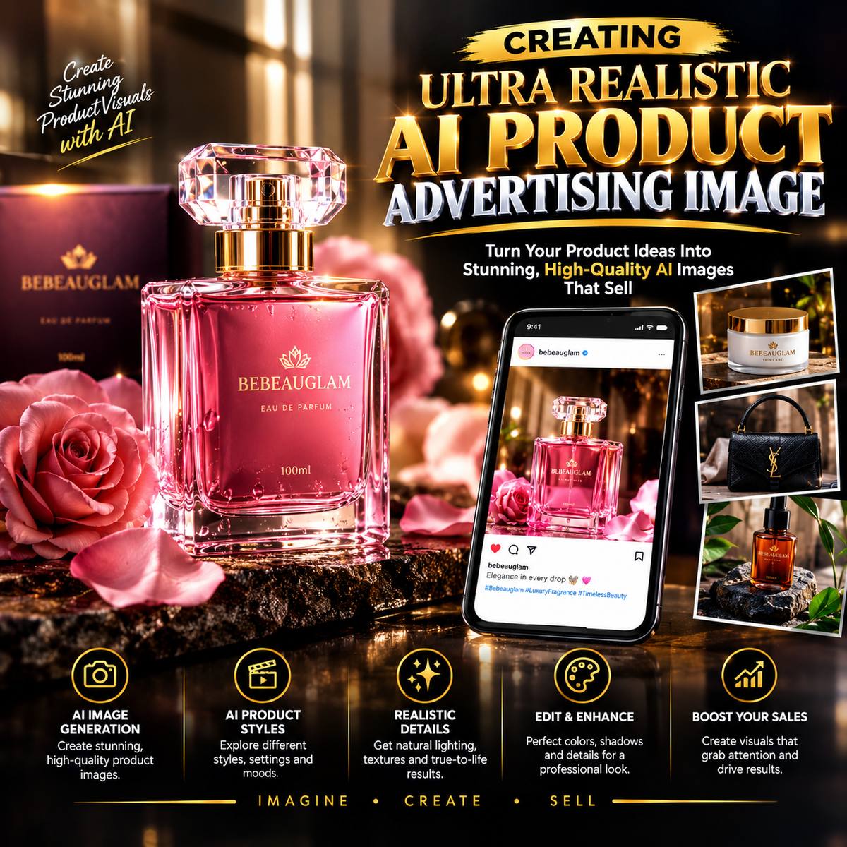 Buy CREATING ULTRA REALISTIC AI PRODUCT ADVERTISING IMAGE by OluBukola Shittu on Selar