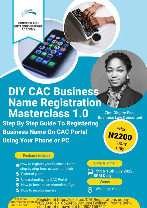 DIY CAC Business Name Registration Masterclass 1.0
