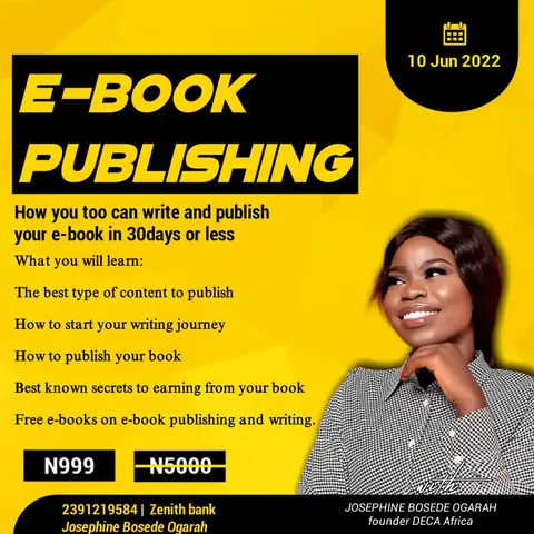 How you too can write and publish an e-book in 30days or less