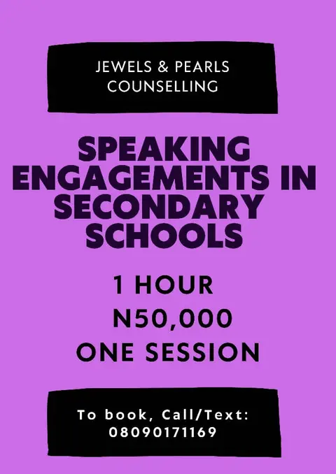 Speaking Engagements in Secondary schools in Lagos
