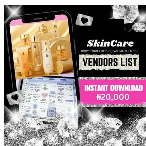 Skin Care & Hair Care Vendors List