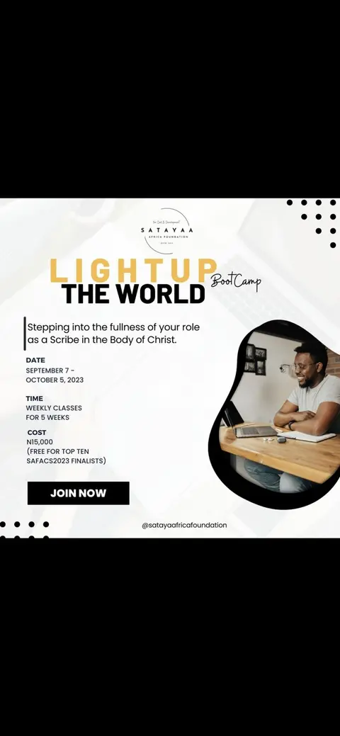 Light up the World: Bootcamp for Scribes