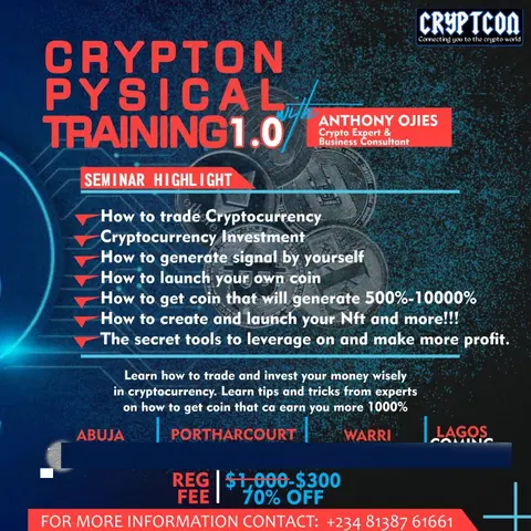 CRYPTCON PHYSICAL TRAINING LEKKI LAGOS