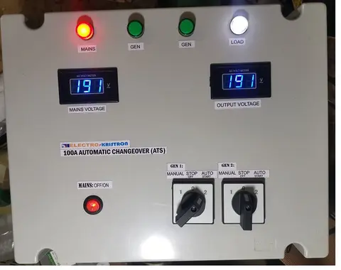 Automatic Transfer Switch -ATS, 3 Sources, Mains, Gen1 and Gen2 - Automatically Starts and Stops Your Generator