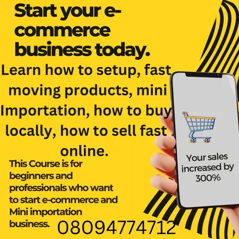 Start your E-commerce today.