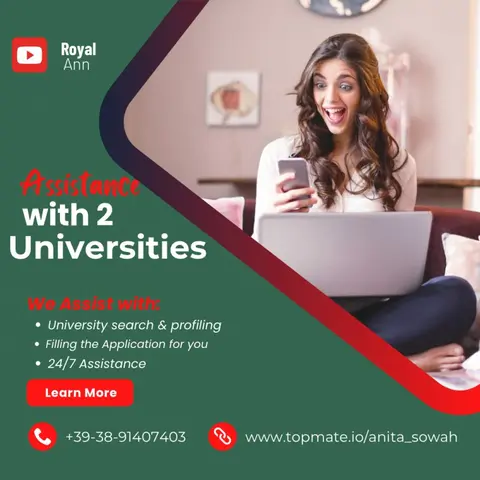 Assistance with 2 University Applications