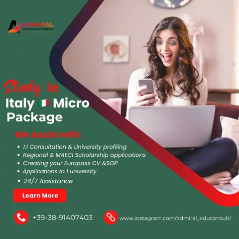 Study in Italy MICRO Package