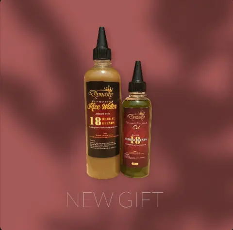 18 Herbal Infuse Rice Water 500ml, Supernatural Hair Growth Oil 250ml