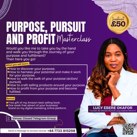 PURPOSE, PURSUIT AND PROFIT MASTERCLASS