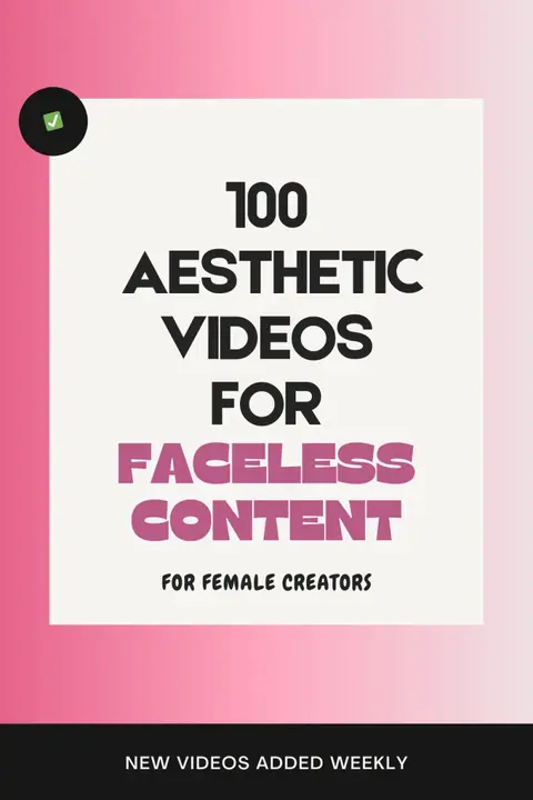 Time-Saving Aesthetic Video Bundle for Female Creators