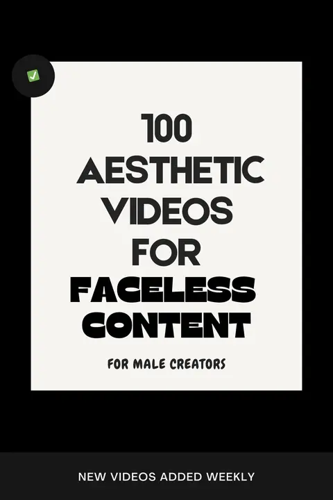 Time-Saving Aesthetic Video Bundle for Male Creators