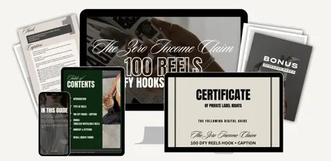 Zero Income Claim Guide for Digital marketers (+100 hooks and captions for digital marketers)