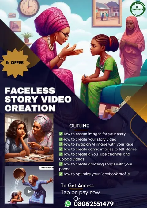 Faceless Story video creation