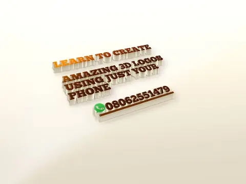 How to Create  3D logos