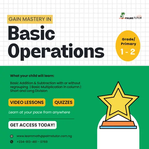 Basic operations bundle (GRADE 1-2)