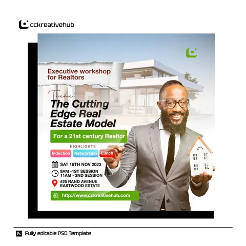 Real estate flyer template