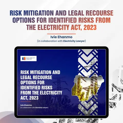NAVIGATING THE NIGERIA ELECTRICITY ACT, 2023: RISK MITIGATION AND LEGAL RECOURSE OPTIONS FOR IDENTIFIED RISKS FROM THE ELECTRICITY ACT