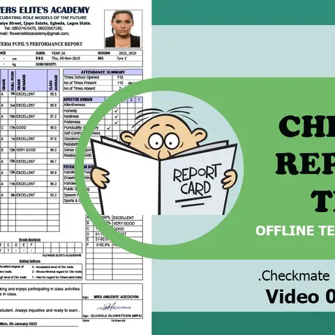 EDITABLE CHECKMATE REPORT TEMPLATE