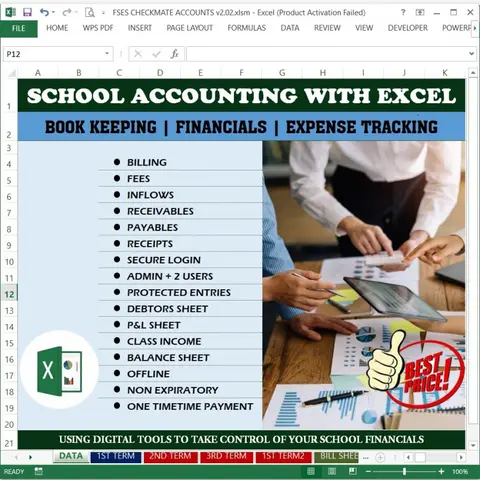 SCHOOL ACCOUNTING WITH EXCEL