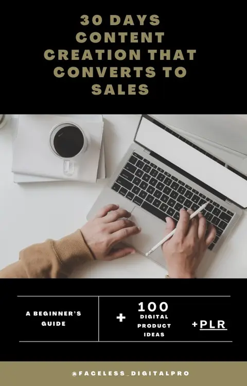 30 Day DFY Content creation that converts to sales + PLR