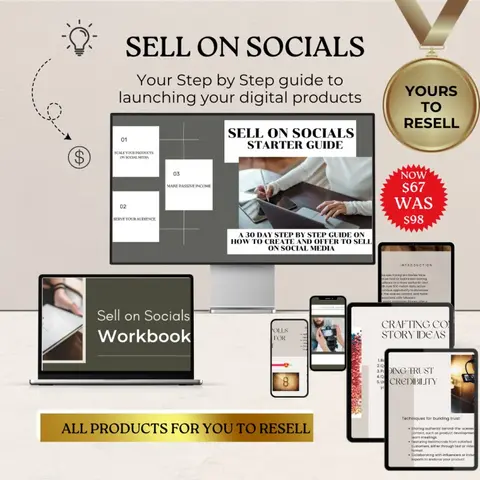 Sell on social  starter guide +PLR