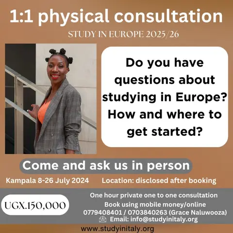 Physical 1:1 consultation (Study in Europe)