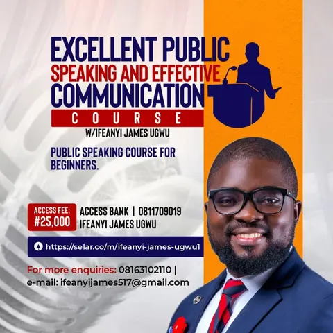 EXCELLENT PUBLIC SPEAKING AND EFFECTIVE COMMUNICATION