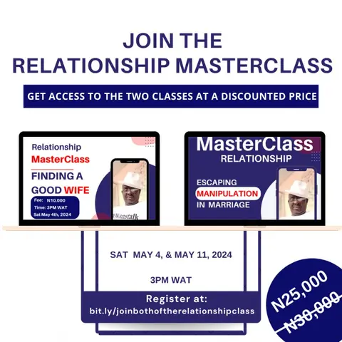 Join both of the Relationship Masterclass