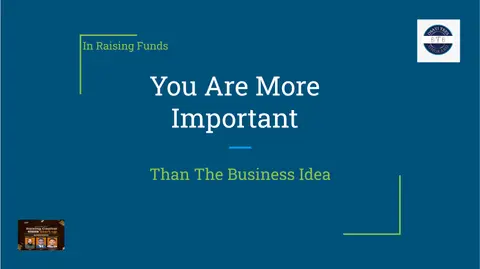 Funding Your Business: The YOU Factor