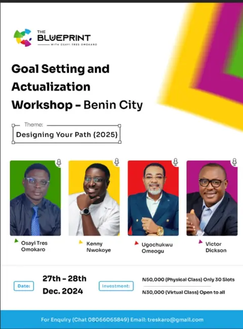 The Blueprint: Goal-Setting and Actualization Workshop: Designing Your Path (2025)