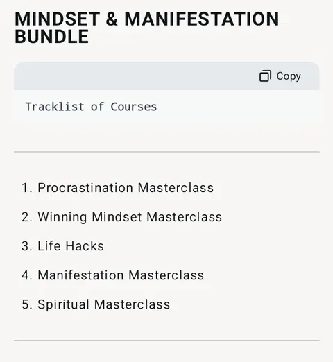 MINDSET & MANIFESTATION BUNDLE