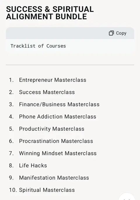 SUCCESS & SPIRITUAL ALIGNMENT BUNDLE