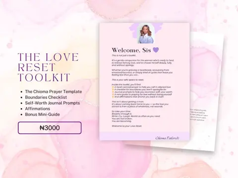 The Love Reset Toolkit: A Healing Companion for Women Choosing Themselves
