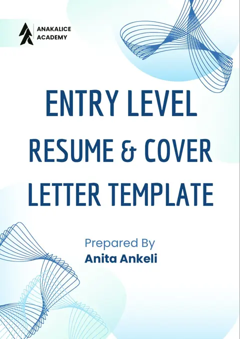 Entry Level Resume & Cover Letter Template Kit