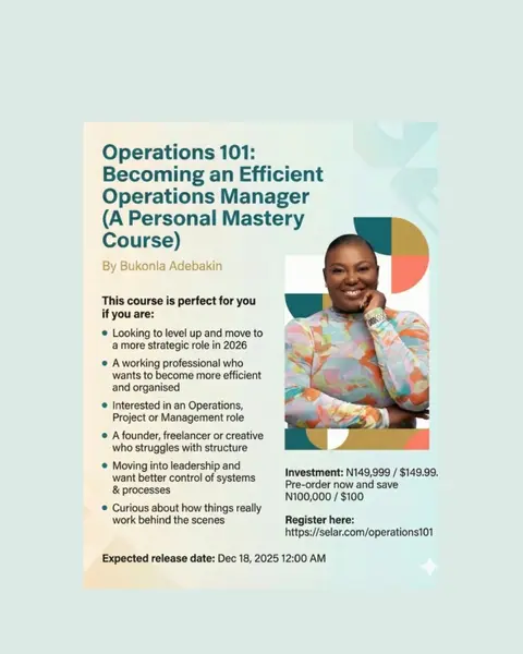 Operations 101: Becoming an Efficient Operations Manager (A Personal Mastery Course)