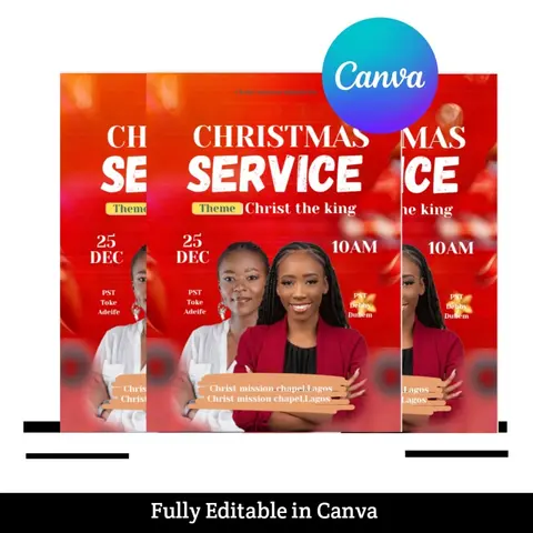 Christmas service flyer