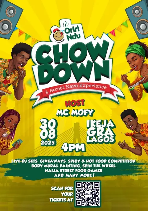 CHOWDOWN Lagos: A Street Food lRave Experience