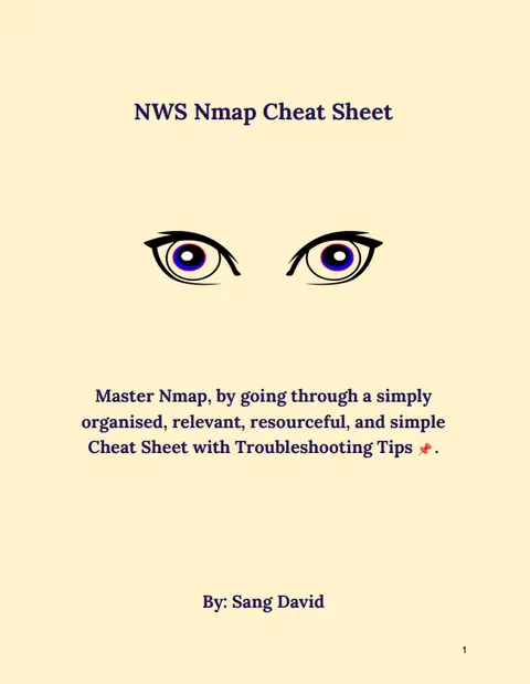 NWS Nmap Cheat Sheet