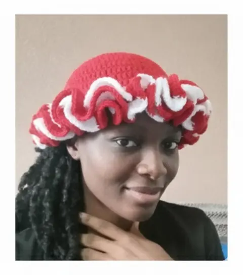 Ruffled hat