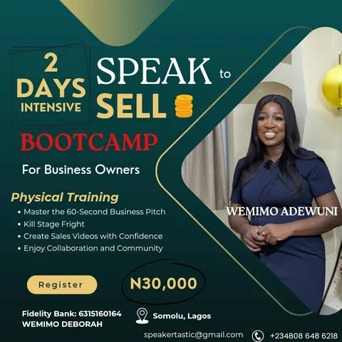 SPEAK to SELL Bootcamp