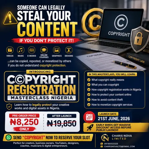 Copyright Registration Masterclass Nigeria