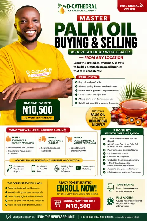 D-Cathedral of Palm Oil Next Level Palm Oil Business Training