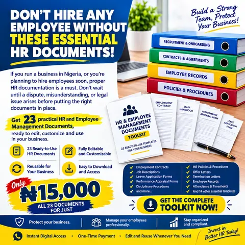 23 practical HR and employee management documents, ready to edit, customize and use for your business.
