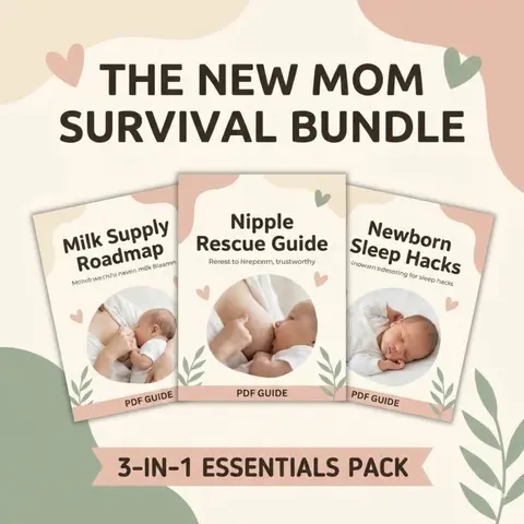 The New Mom Survival Bundle: Sleep, Supply & Sanity (3-in-1 Pack)