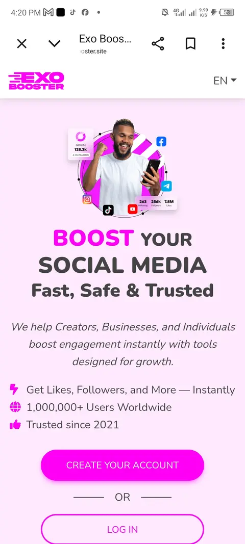 Boost your social media accounts