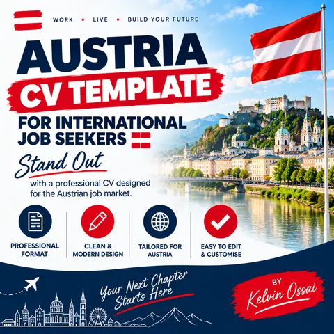 Austria CV Template for International Job Seekers 🇦🇹