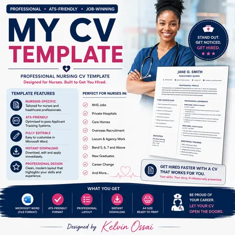 My CV Template: The Exact CV That Got Me Every Nursing Job Abroad