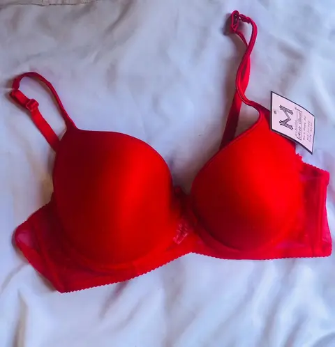 RED PUSH UP BRA