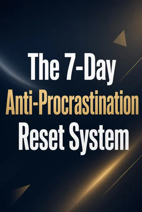 The 7-Day Anti-Procrastination Reset System
