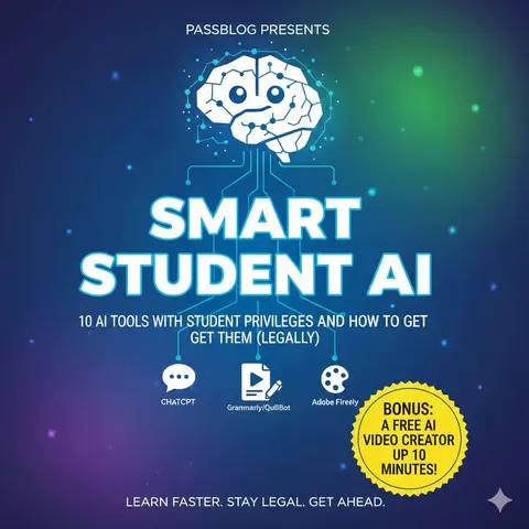 SMART STUDENT AI: 10 AI Tools with Student Privileges and How to Get Them + How to make upto 10 minutes video completely free.